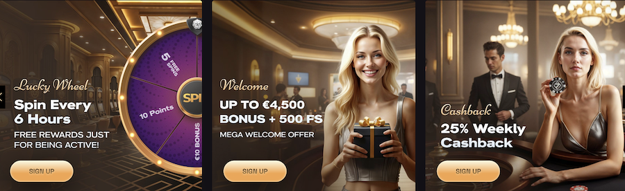 First screen of official site