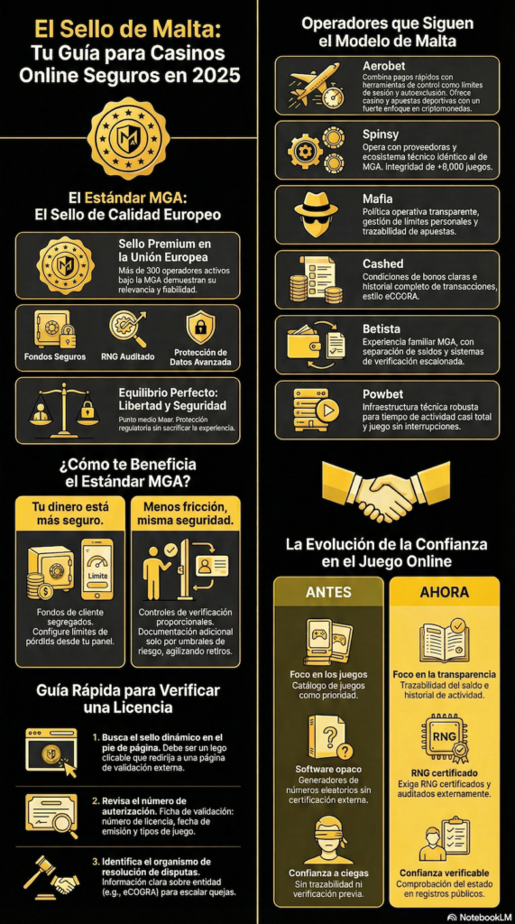 Infografía Sello MGA guía seguridad online